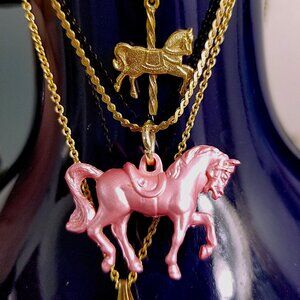 LIKE NEW 'Pink Pony Club' Necklace Set